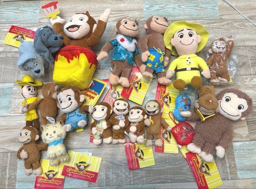 Assorted curious george plush - curious,