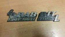 VW GOLF MK1 RABBIT FUEL INJECTION L REAR BOOTLID BADGE EMBLEM 171853687AG