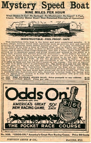 1929 small print odds on - ad,