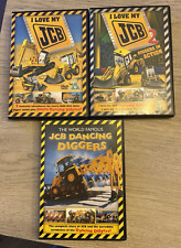 I Love My JCB 1 & 2 Plus JCB Dancing Diggers 3 X JCB DVD Bundle 