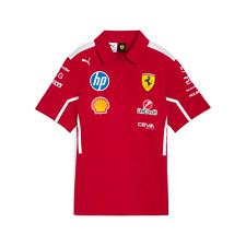 Scuderia Ferrari F1 Official KIDS Team Polo Shirt PUMA Red 2025 Free UK Shipping