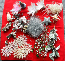 21 Pcs  Christmas  decorations rare large faux twigs Tree Hanging Party Decor UK