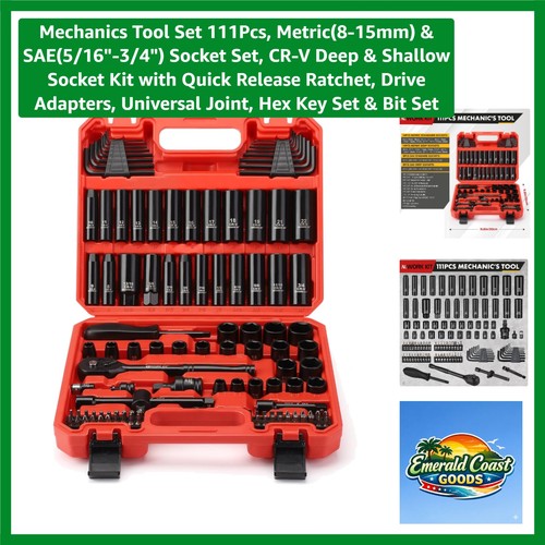 111 piece mechanics tool - mechanics, set