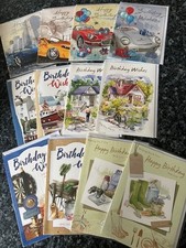 Male Birthday Cards, 12 x