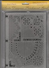 Parchment Embossing Plate Metal Grid & Foam Pad  24.5 x 17cm Siesta Frames