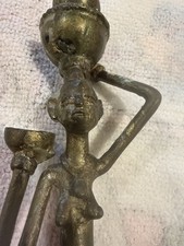 Vintage Brass African Woman