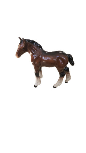 Vintage porcelain horse - vintage,