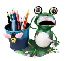 Metal Frog Garden Games outdoor Activities Sand mud play Waterproof water pot UK