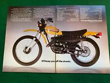 KAWASAKI F II 250 ENDURO DIRT BIKE POSTER ADVERT A4 X 2 O