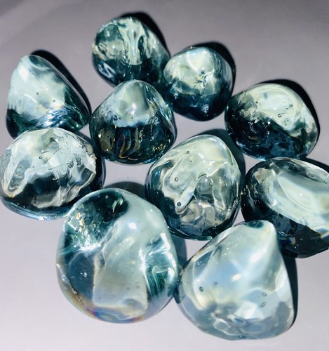 Glass nuggets decorative - glass,