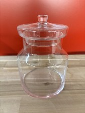Clearance Glass Hand Crafted Storage Jar & Lid H20 x W10cm Biscotti Nuts Sweets