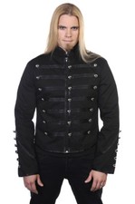 Black Military Drummer Black Parade MCR Steampunk Emo Punk Gothic Jacket BANNED
