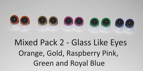 Glass like eyes - like,