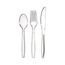 SHEFA Clear Cutlery Set