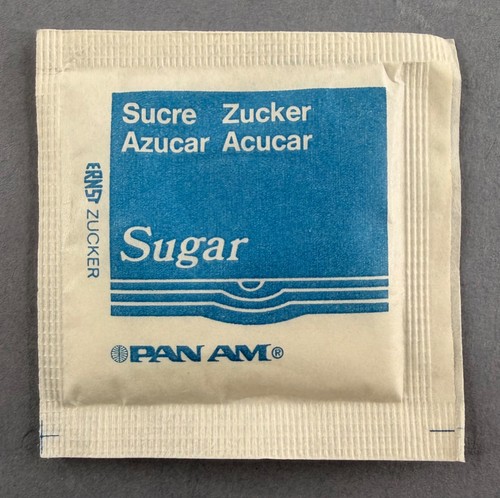 Pan airline sugar packet - am,