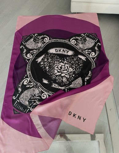 Dkny silk satin - square, scarf
