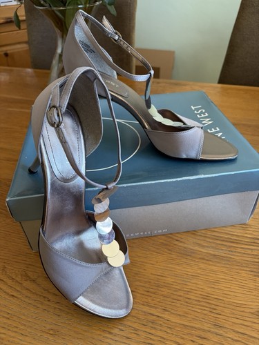 Nine west grey satin - west, sequin