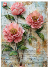 1 x  A4 Rice Paper Decoupage -