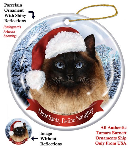 Himalayan cat dear santa - himalayan,