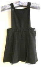 SCHOOL PINAFORE DRESS BY GEORGE IN GREY, AGE3-4 YEARS.