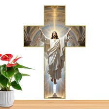 Cross For Wall Christian Wooden Home Decor Handmade Antique Religious