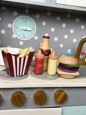 Role play wooden hamburger - ,