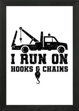 Tow Truck Tow Truck Car Framed