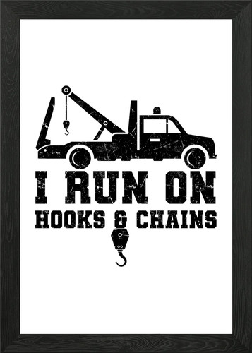 Tow truck car - truck, framed