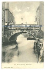 The Water Bridge, Newbury, Berkshire. Postcard by Stuart, posted