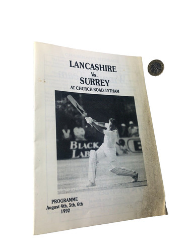 Cricket programme lancashire - cricket,