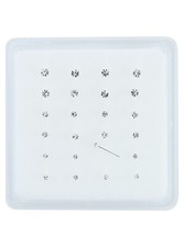 24 Sterling Silver Clear Jewel Nose Studs  Mixed Jewel Sizes 1.5mm/1.8mm/2.5mm