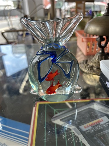 Murano style hand blown art - hand-blown,