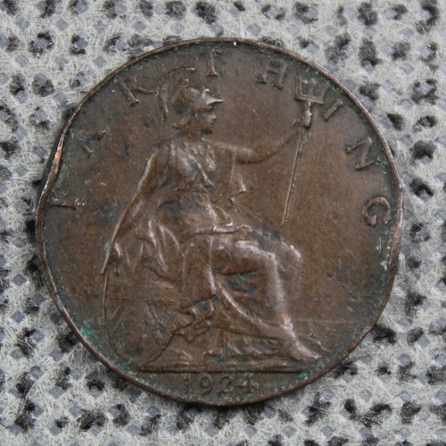 Farthing 1924 penny george - farthing,