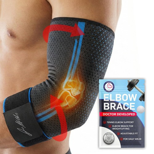 Doctor developed elbow brace - elbow,