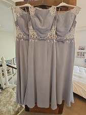 Grey full length bridesmaid - grey,