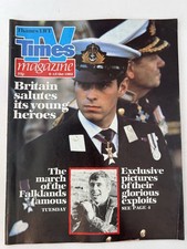 TV Times Magazine 9–15 October 1982 Prince Andrew Falklands Heroes Cover