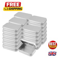 Stackable Silver Hinged Tin