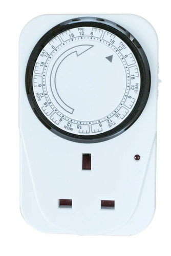 Plug timer switch white - switch,