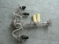 Vintage Glass Chandelier Arm & Bobeche PARTS Handmade Murano Style