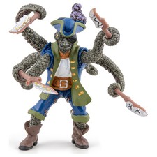 Pirate mutant octopus figurine