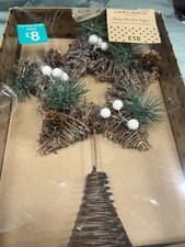 Laura Ashley Christmas Tree Topper Decoration  In Box