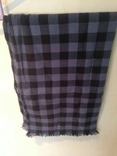 Jack Wills Scarf Candleby Blanket Navy Blue Check New Christmas Gift JW