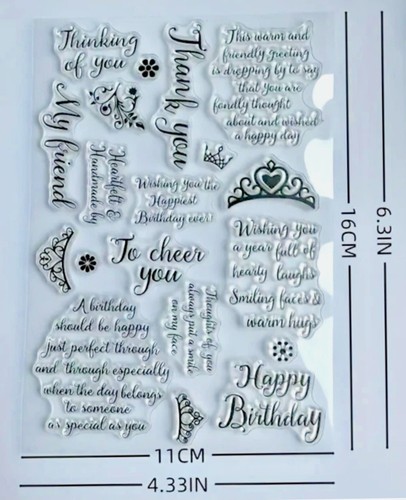 Clear stamps sentiments stamp - stamps,