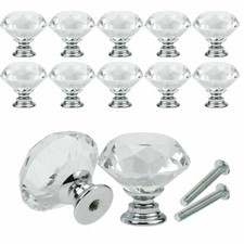 40mm crystal door knob - 8x,