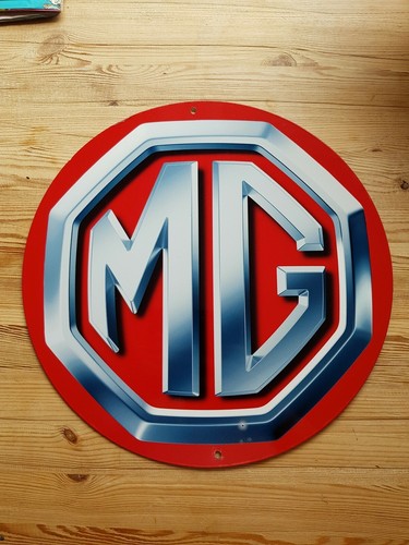 Logo round metal sign - 14",