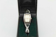 Ladies Marks and Spencers Collection Diamanté Criss-Cross Bracelet Watch Used