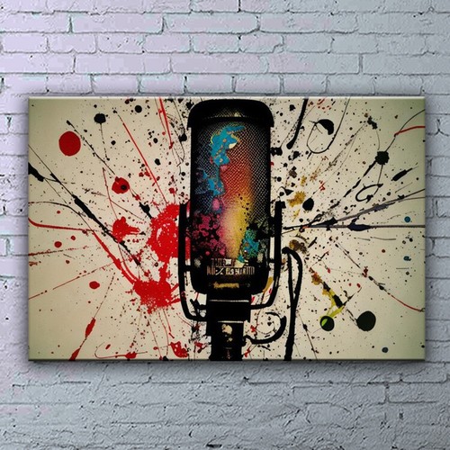 Studio microphone colourful - studio,