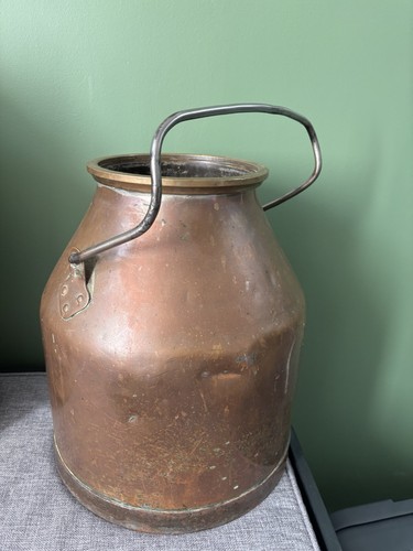 Vintage copper milk - vintage, churn