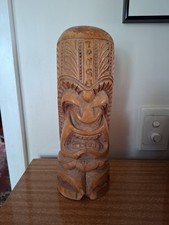 Vintage Hand Carved Solid Wood