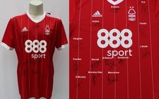 2017-18 Nottingham Forest Home Shirt Squad Signed inc. Murphy & Brereton Diaz